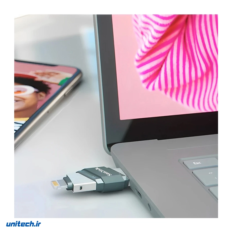 فلش مموری سن دیسک  مدل IXPAND FLIP ظرفیت 256 گیگابایت4